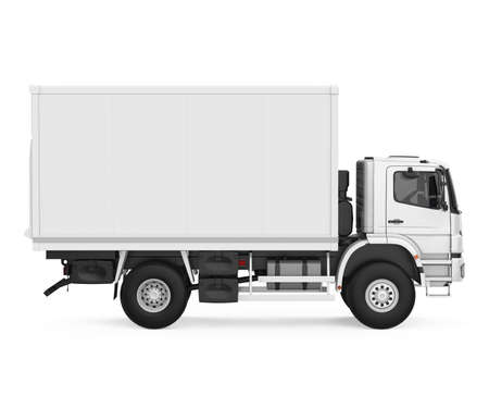 Delivery Truck Isolatedの写真素材