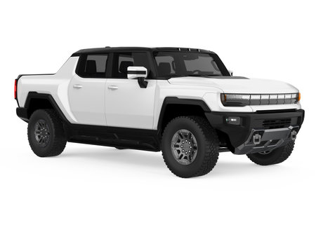 Pickup Truck Isolatedの写真素材