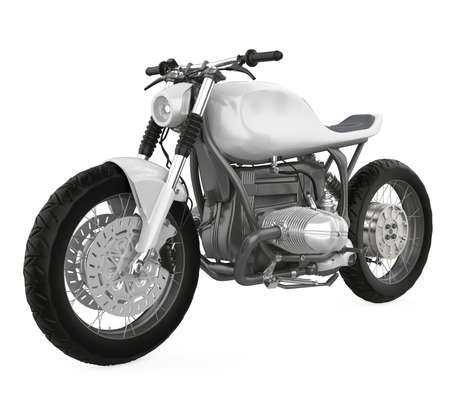 Motorcycle isolated on white backgroundの写真素材