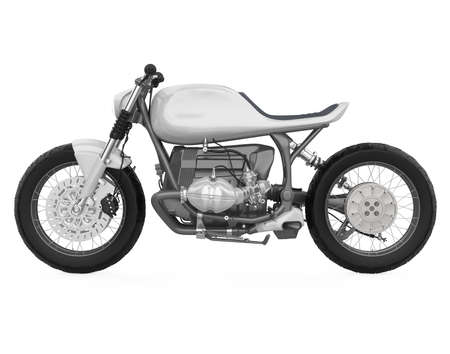 Motorcycle isolated on white backgroundの写真素材
