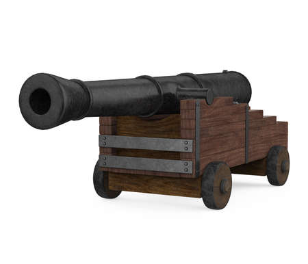 Old Cannon Isolatedの写真素材