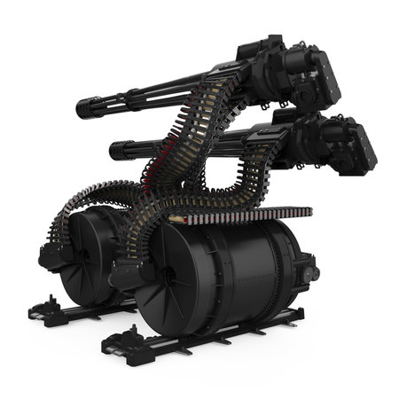 Minigun Isolatedの写真素材