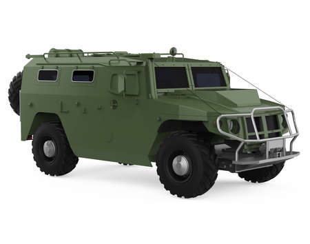 Armored SUV Truck Isolatedの写真素材