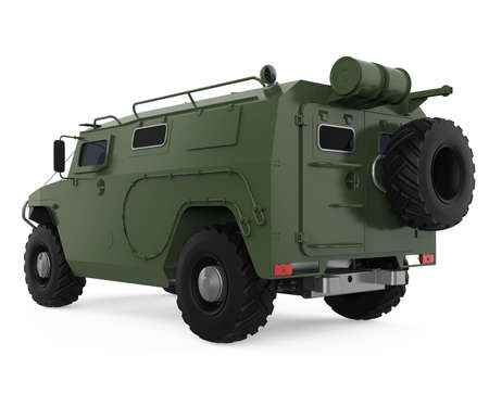 Armored SUV Truck Isolatedの写真素材