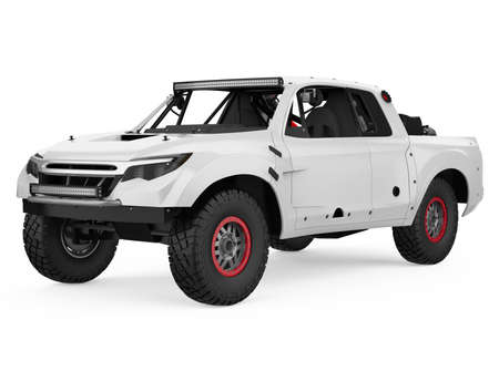 Pickup Race Truck Isolatedの写真素材