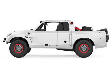 Pickup Race Truck Isolatedの写真素材