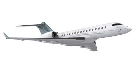Private Jet Airplane Isolatedの写真素材