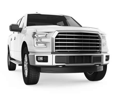 Pickup Truck Isolatedの写真素材