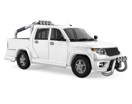 Pickup Truck Isolatedの写真素材
