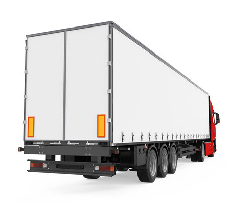 Container Truck Isolatedの写真素材