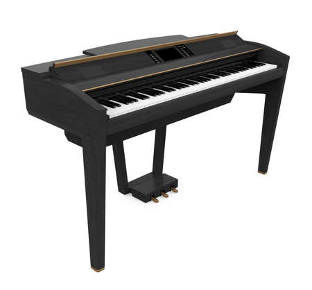 Piano Keyboard Isolatedの写真素材