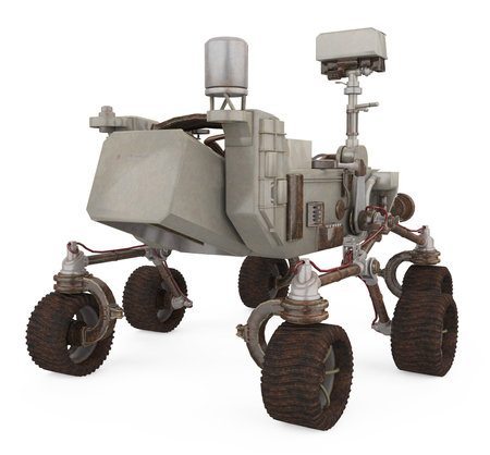 Curiosity Rover Isolatedの写真素材