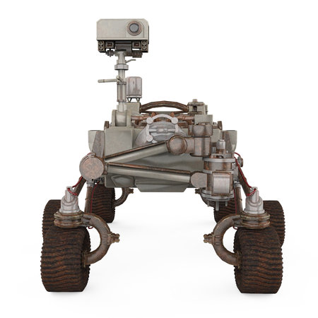 Curiosity Rover Isolatedの写真素材