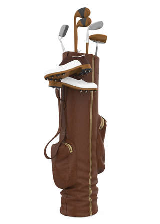 Golf Club Bag Isolatedの写真素材