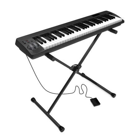Piano Keyboard Isolatedの写真素材