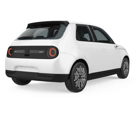 Electric Car Vehicle Isolatedの写真素材