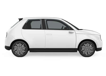 Electric Car Vehicle Isolatedの写真素材