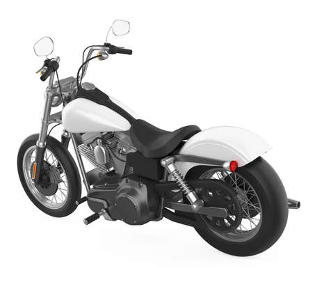 Motorcycle isolated on white backgroundの写真素材
