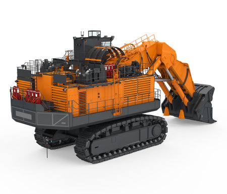 Excavator Isolatedの写真素材