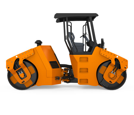 Road Roller Isolatedの写真素材