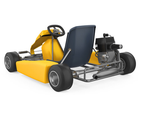 Go-kart Racing Car Isolatedの写真素材