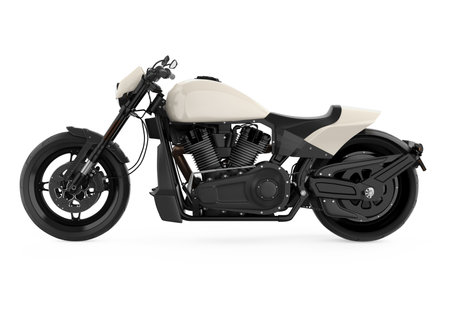 Motorcycle isolated on white backgroundの写真素材