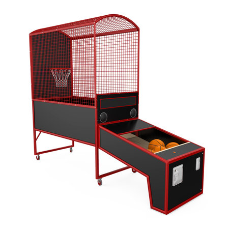 Arcade Basketball Machine Isolatedの写真素材