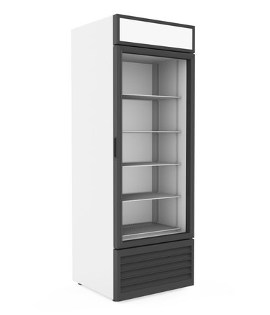 Commercial Display Refrigerator Isolatedの写真素材