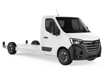 Platform Cab Van Isolatedの写真素材