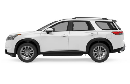 SUV Car Isolatedの写真素材