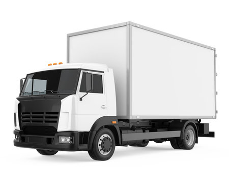Delivery Van Isolatedの写真素材