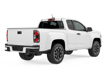Pickup Truck Isolatedの写真素材