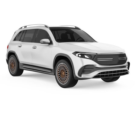 SUV Car Isolatedの写真素材