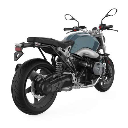 Motorcycle isolated on white backgroundの写真素材
