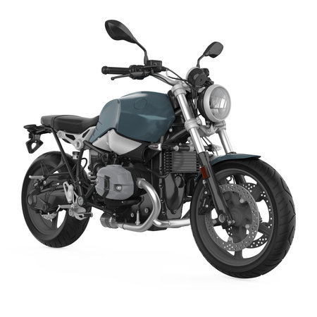 Motorcycle isolated on white backgroundの写真素材