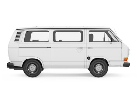 Old Van Isolatedの写真素材