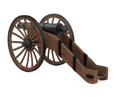 Old Cannon Isolatedの写真素材
