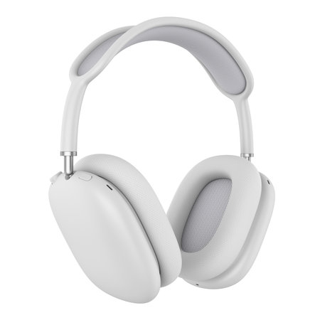 White Headphones Isolatedの写真素材