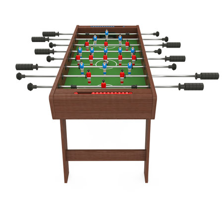 Foosball Soccer Table Game Isolatedの写真素材