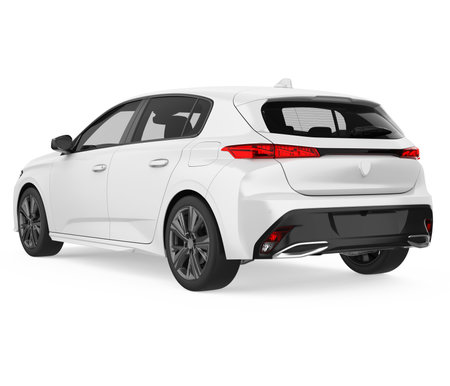 Car Hatchback Isolatedの写真素材