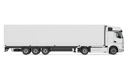 Delivery Truck Isolatedの写真素材
