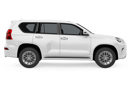 SUV Car Isolatedの写真素材