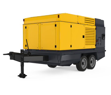 Mobile Diesel Generator Isolatedの写真素材