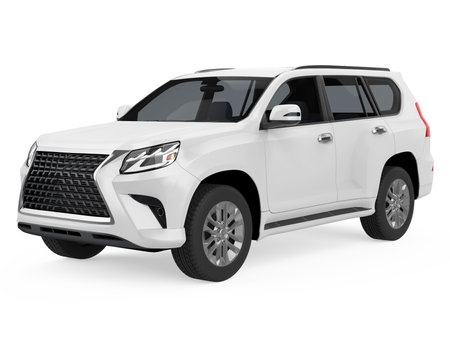 SUV Car Isolatedの写真素材