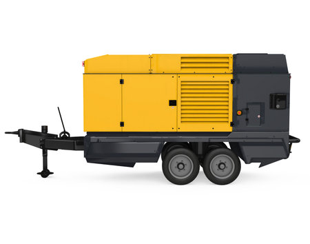 Mobile Diesel Generator Isolatedの写真素材