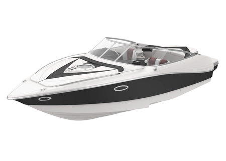 Speedboat Isolatedの写真素材