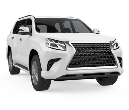 SUV Car Isolatedの写真素材