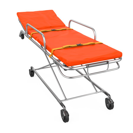 Hospital Stretcher Trolley Isolatedの写真素材