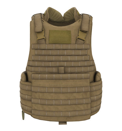Bullet Proof Body Armor Isolatedの写真素材