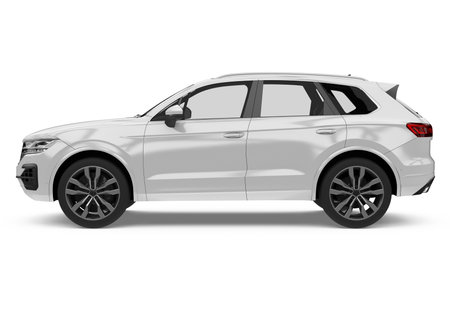 SUV Car Isolatedの写真素材